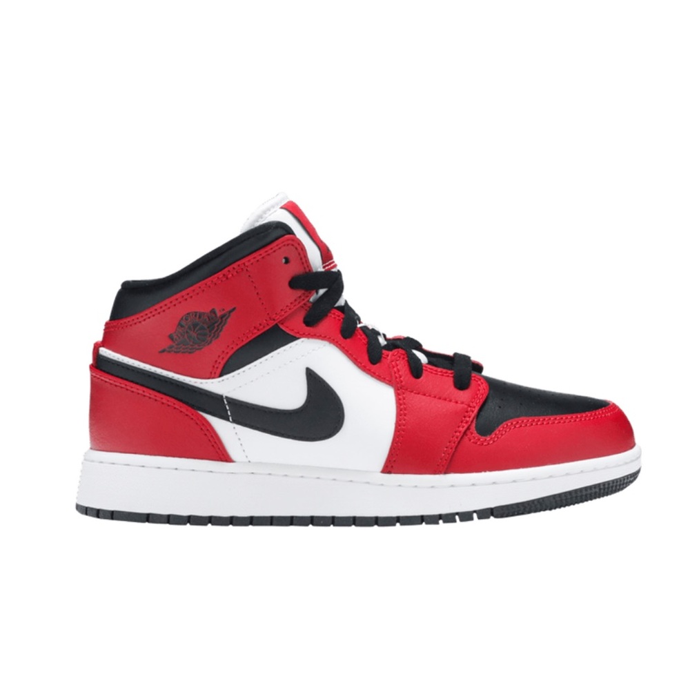 Air Jordan 1 Mid GS Chicago Black Toe